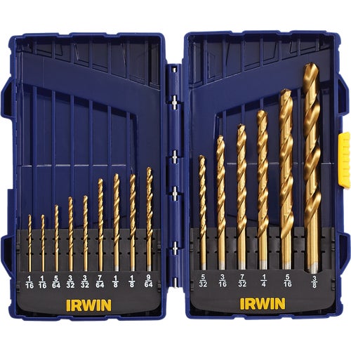 4935607 Irwin 15-Piece Titanium Drill Bit Set