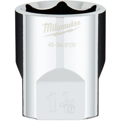 45-34-9109 Milwaukee 1/2 In. Drive Socket w/FOUR FLAT Sides