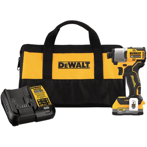 DCF840E1 DeWalt 20V MAX POWERSTACK Lithium-Ion Cordless Impact Driver Kit