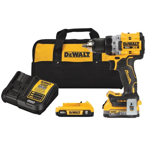 DCD800D1E1 DeWalt 20V MAX XR POWERSTACK Lithium-Ion Brushless Compact Cordless Drill/Driver Kit