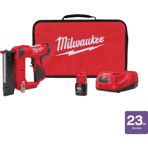 2540-21 Milwaukee M12 Cordless Pin Nailer Kit