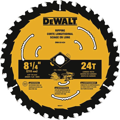 DWA181424 DEWALT Framing /Ripping Blister Circular Saw Blade