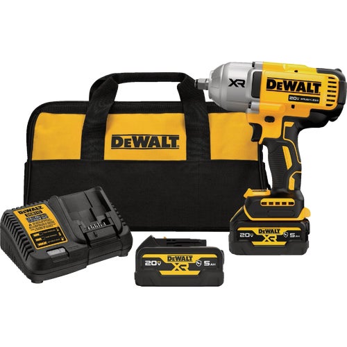 DCF900GP2 DEWALT 20V MAX XR Brushless 1/2 In. High Torque Impact Wrench with (2) Batteries