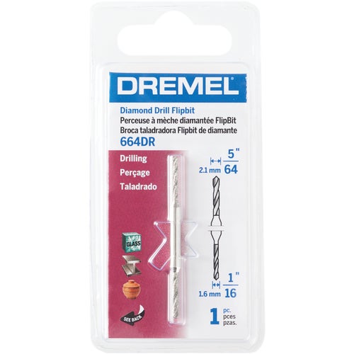 664DR Dremel FlipBit Diamond Glass Drilling Bit