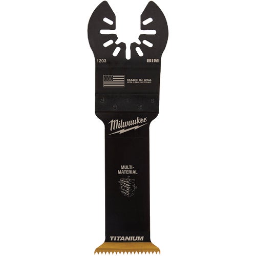 49-25-1203 Milwaukee OPEN-LOK Titanium Enhanced Bi-Metal Multi-Material Oscillating Blade