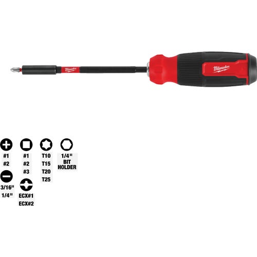 48-22-2915 Milwaukee 14-In-1 Multi-Bit Screwdriver with SHOCKWAVE Impact Duty Bits