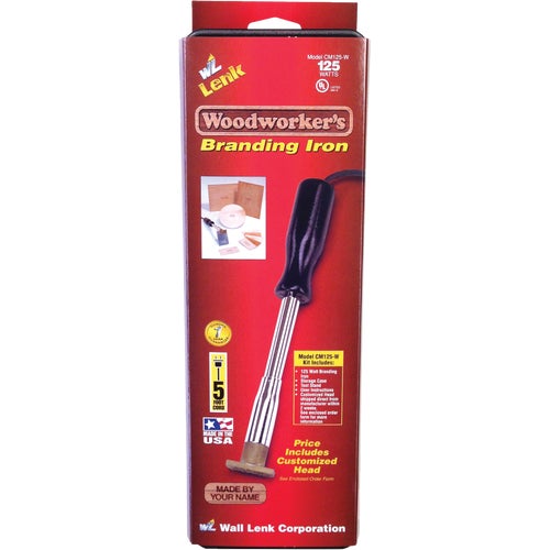 CM125-W Wall Lenk Woodworkers Branding Iron