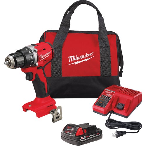 3601-21P Milwaukee M18 Brushless 1/2 In. Compact Cordless Drill/Driver Kit