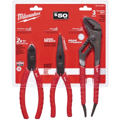 48-22-6331 Milwaukee 3-Piece Plier Set