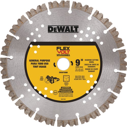 DWAFV8900 DeWalt Flexvolt Diamond Cut-Off Wheel