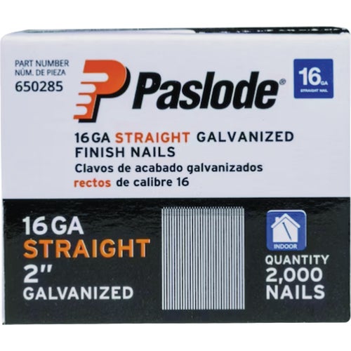 650285 Paslode 16-Gauge Galvanized Straight Finish Nails