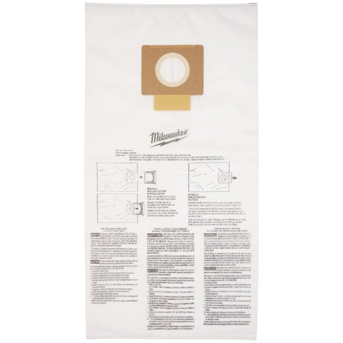 49-90-1989 Milwaukee 5-Pack Fleece Vacuum Bag