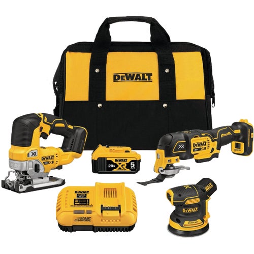 DCK300P1 DeWalt 20V MAX XR Li-Ion 3-Tool Brushless Cordless Tool Combo Kit