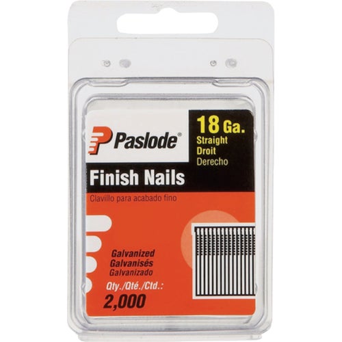 650214 Paslode 18-Gauge Galvanized Straight Brad Nails