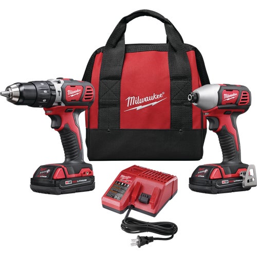 2697-22CT Milwaukee M18 Hammer Drill & Compact Impact driver Cordless Tool Combo Kit