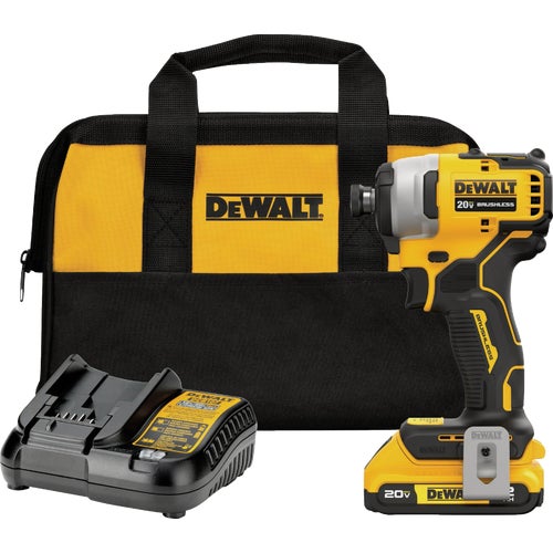 DCF809D1 DEWALT ATOMIC 20V MAX Brushless Compact Cordless Impact Driver Kit