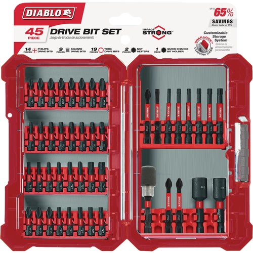 DSC-S45 Diablo 45-Piece Impact Screwdriver Bit Set