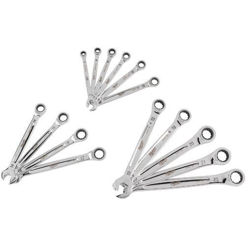 48-22-9516 Milwaukee 15-Piece Metric Ratcheting Combination Wrench Set