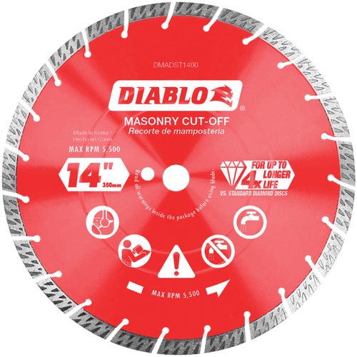 DMADST1400 Diablo Segmented Turbo Diamond Blade