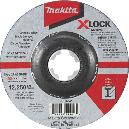 E-00452 Makita X-LOCK Metal Grinding Cut-Off Wheel