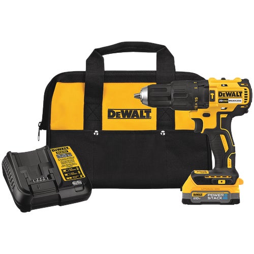 DCD778E1 DeWalt 20V MAX POWERSTACK Brushless Cordless Hammer Driver Kit