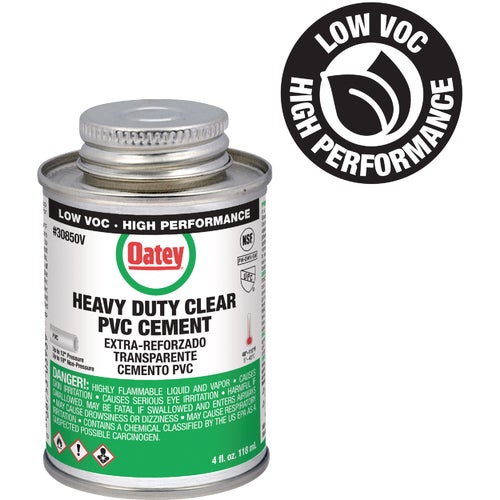 30850V Oatey Low Voc Heavy Bodied Heavy-Duty Clear PVC Cement