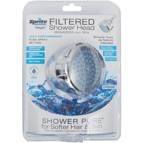 AW1-CM Sprite Aegis 1-Spray Filtered Fixed Showerhead