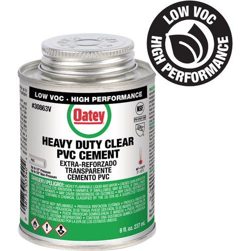 30863V Oatey Low Voc Heavy Bodied Heavy-Duty Clear PVC Cement