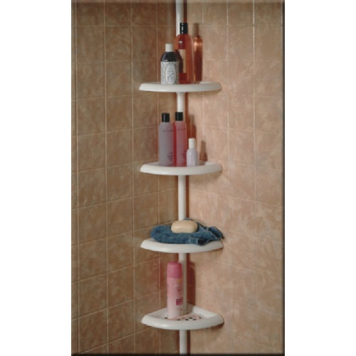 2153WW2 Zenith 4-Tier Tension Pole Corner Shower Caddy