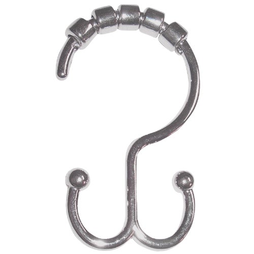 96SS Zenith Double Roller Shower Curtain Hook