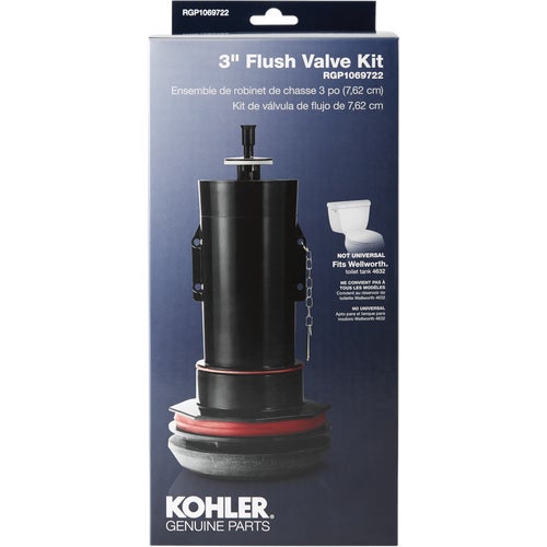 RGP1069722 Kohler 3 In. Canister Flush Valve Repair Kit for Wellworth