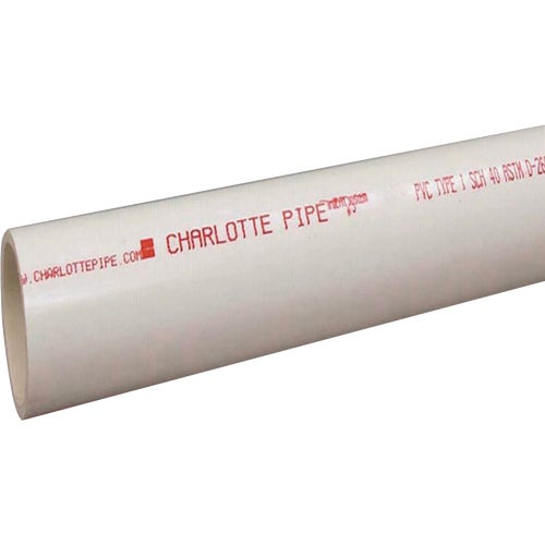 PVC 07600  0800 Charlotte Pipe PVC DWV/Pressure Dual Rated Schedule 40 Pipe