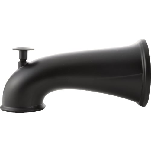 9D00011080 Danco Matte Black Tub Spout with Pull Up Diverter