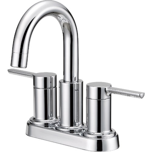 F51A1129CP-JPA1 Home Impressions 2-Straight Handle Lever Centerset Bathroom Faucet with Pop-Up