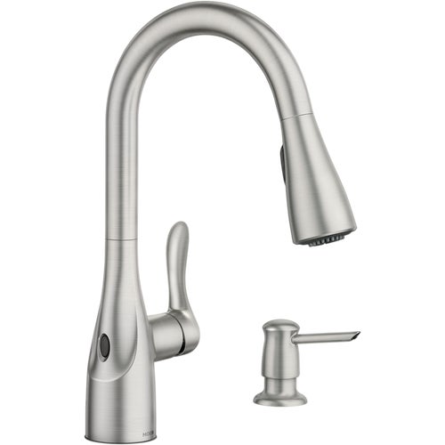 87087EWSRS Moen Arlo Pulldown Kitchen Faucet with MotionSense