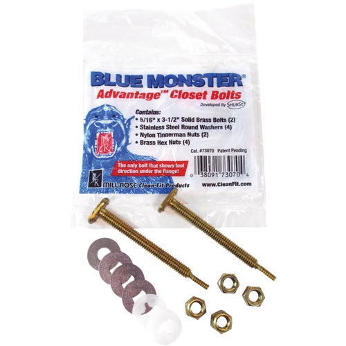 73070 BLUE MONSTER Advantage Closet Bolt Kit