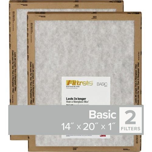 FPL05-2PK-24 Filtrete Residential MPR Flat Panel Furnace Filter