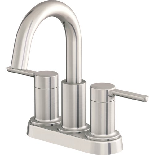 F51A1129NP-JPA1 Home Impressions 2-Straight Handle Lever Centerset Bathroom Faucet with Pop-Up