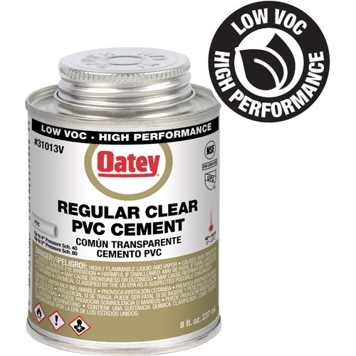 31013V Oatey Low Voc Regular Bodied Clear PVC Cement