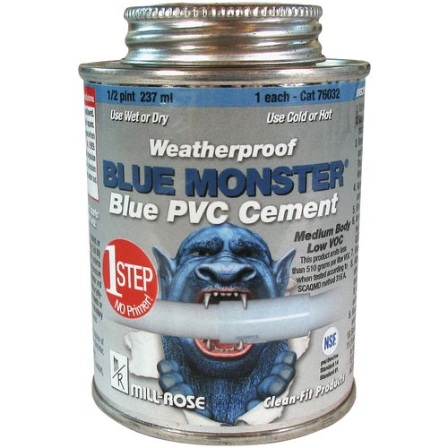 76030 BLUE MONSTER Weatherproof 1-Step PVC Cement