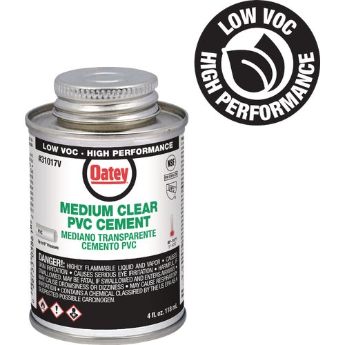 31017V Oatey Low Voc Medium Bodied Clear PVC Cement