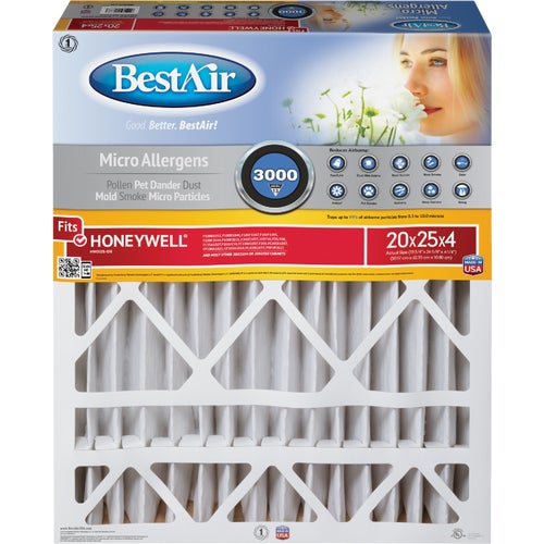 HW2025-13R BestAir Honeywell MERV 13 Furnace Filter