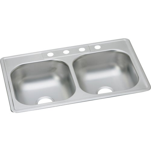 DD233224 Elkay Dayton Equal Double Bowl Kitchen Sink