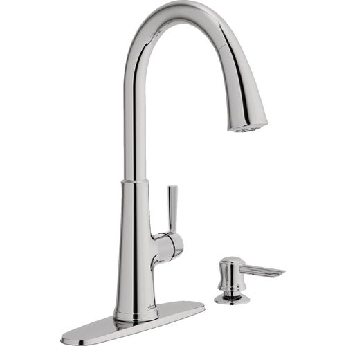 9319300.002 American Standard Maven Single Handle Lever Pull-Down Kitchen Faucet with Soap Dispenser