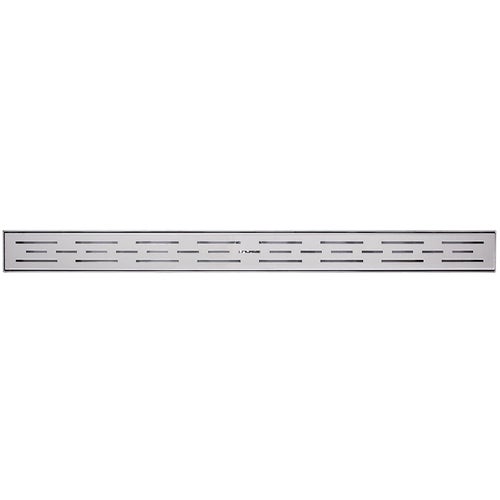 133-008G01 B&K Linear Offset Pattern Grate Shower Drain