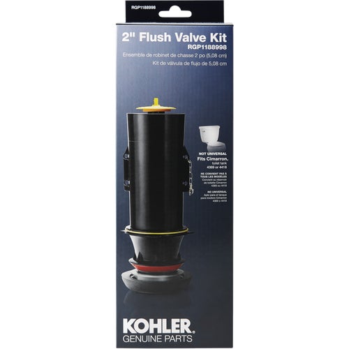 RGP1188998 Kohler 2 In. Canister Flush Valve Repair Kit for Cimarron