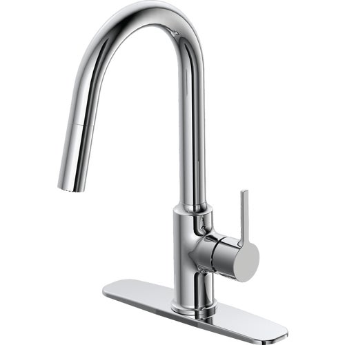 FP4AF272CP-JPA1 Home Impressions Contemporary Builder Pull-Down Kitchen Faucet