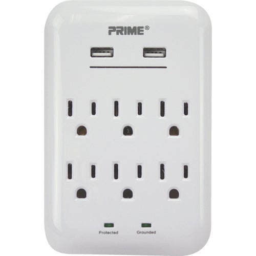 PBUSB346S Prime Wire & Cable 6-Outlet USB Charger