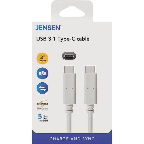 JU832CC3V RCA USB 3.1 Type-C Charging & Sync Cable