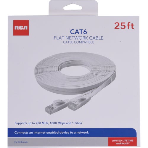 TPH725FEV RCA Flat Cat-6 Wire